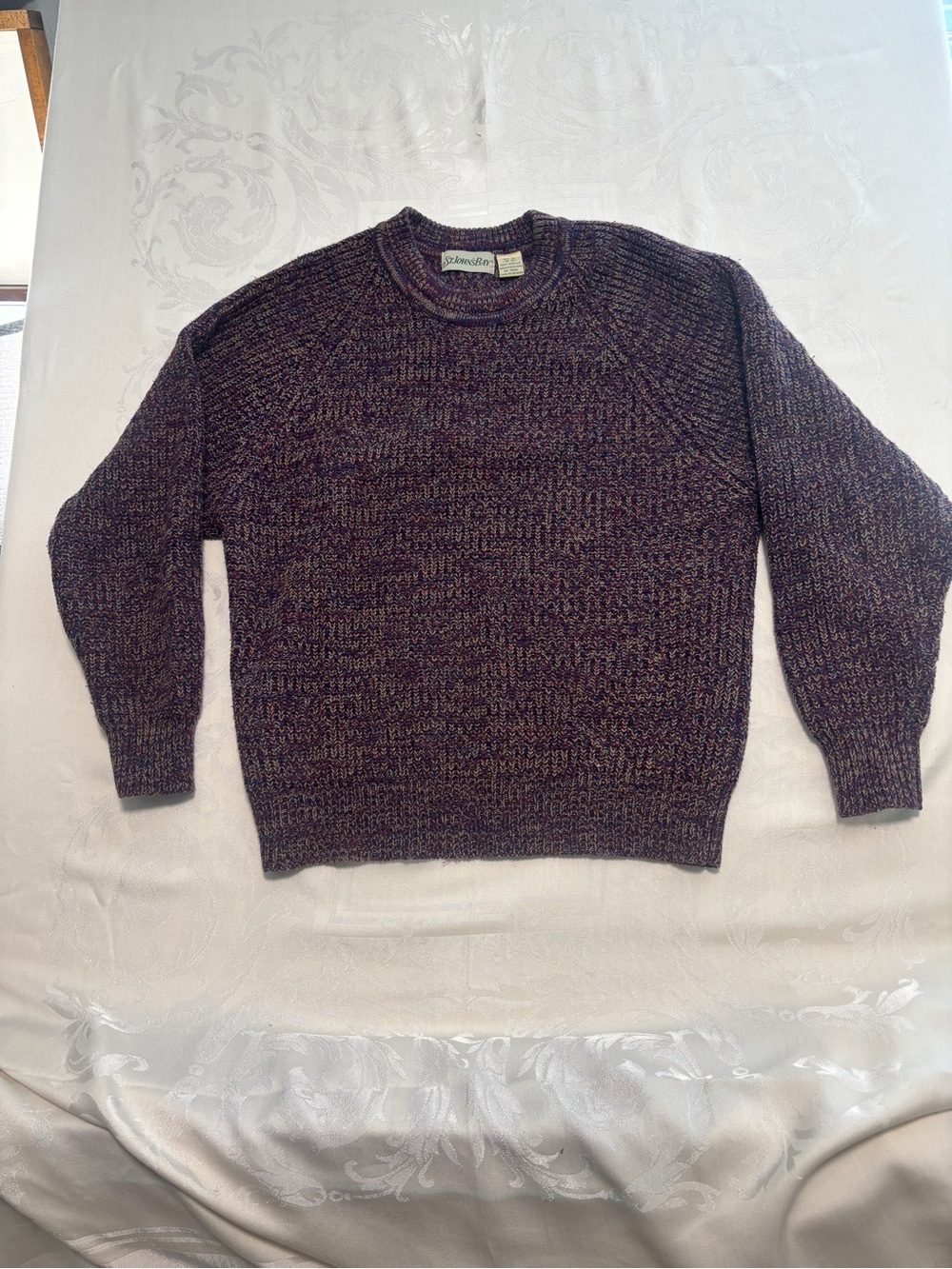 St. John's Bay Marled Brown Crewneck Sweater